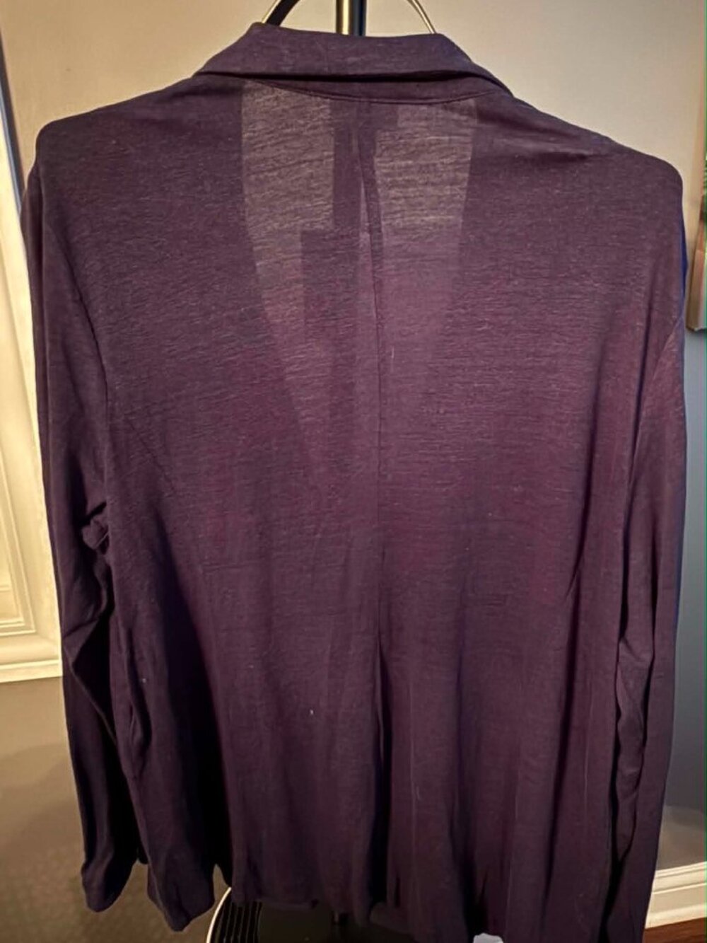 Dark Navy Blue linen Blazer JJill XL lightweight NWT - Picture 2 of 2